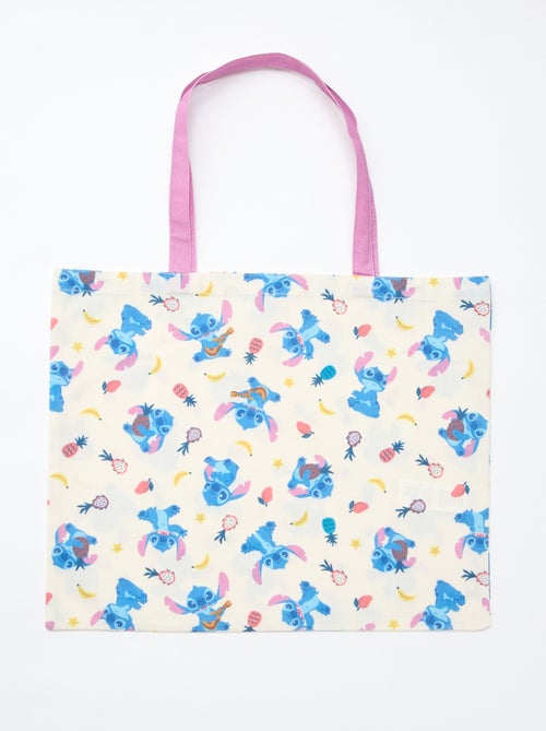 Tote bag XL en tissu 'Stitch' - Kiabi Tote bag XL en tissu 'Stitch' - Kiabi