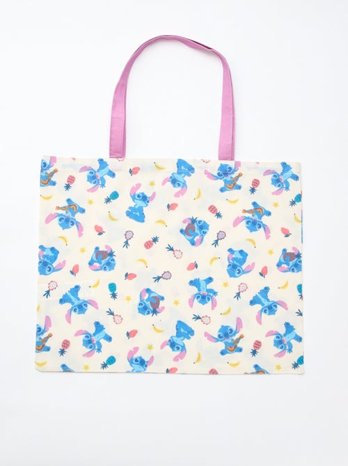 Tote bag XL en tissu 'Stitch' - Kiabi Tote bag XL en tissu 'Stitch' - Kiabi