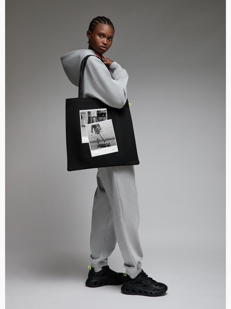 Tote bag yoko skate moss  femme - sae paris Noir - Kiabi