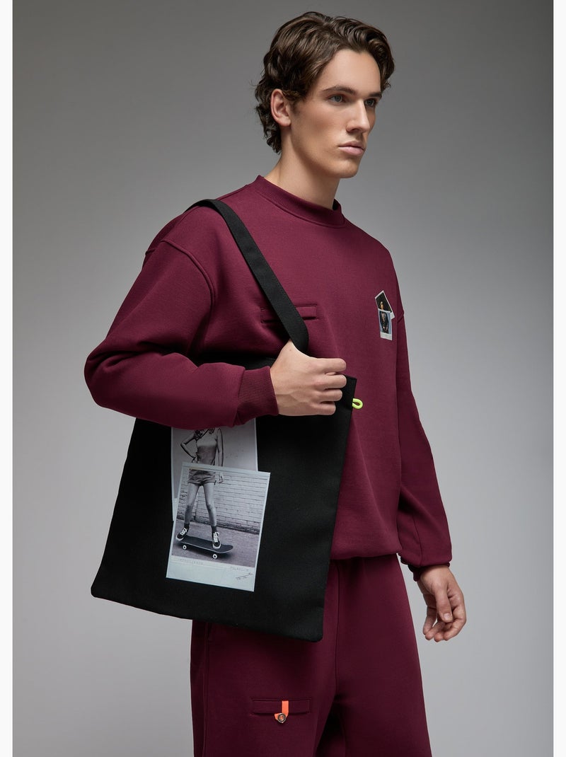 Tote bag yoko skate moss  homme - sae paris Noir - Kiabi
