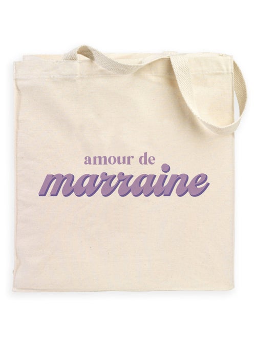 Totebag AMOUR DE MARRAINE - Kiabi
