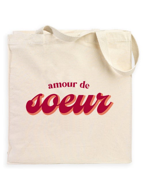 Totebag AMOUR DE SOEUR - Kiabi