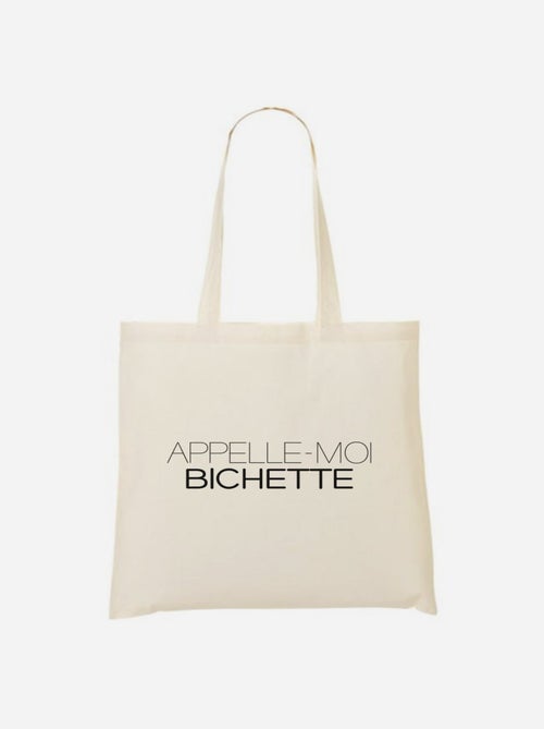 Totebag APPELLE-MOI BICHETTE - Kiabi