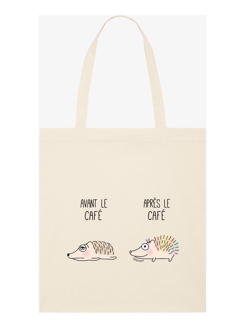 Totebag AVANT APRES CAFE Beige - Kiabi