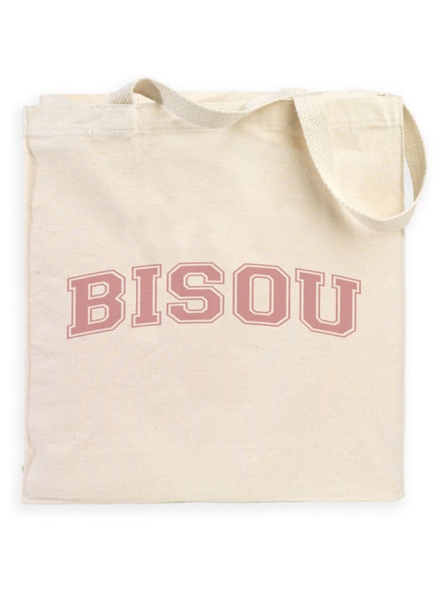 Totebag BISOU TYPO USA - Kiabi
