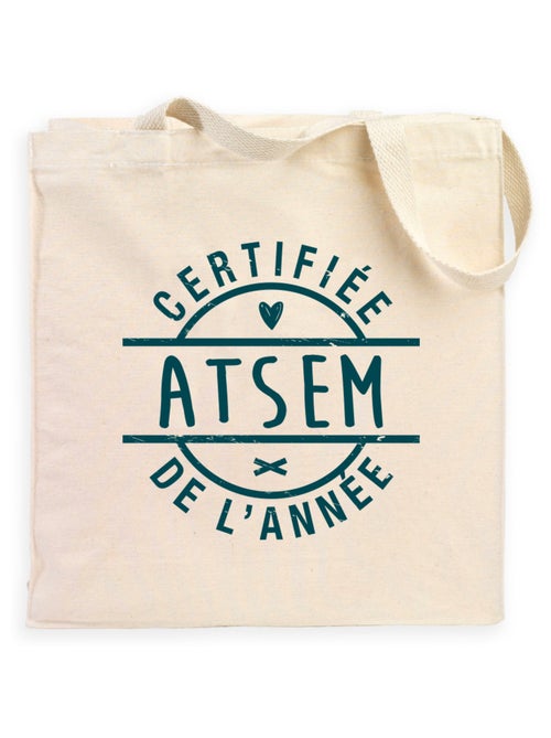 Totebag CERTIFIÉE ATSEM DE L'ANNÉE - Kiabi