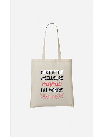 Totebag CERTIFIEE MEILLEURE MAMIE DU MONDE V2