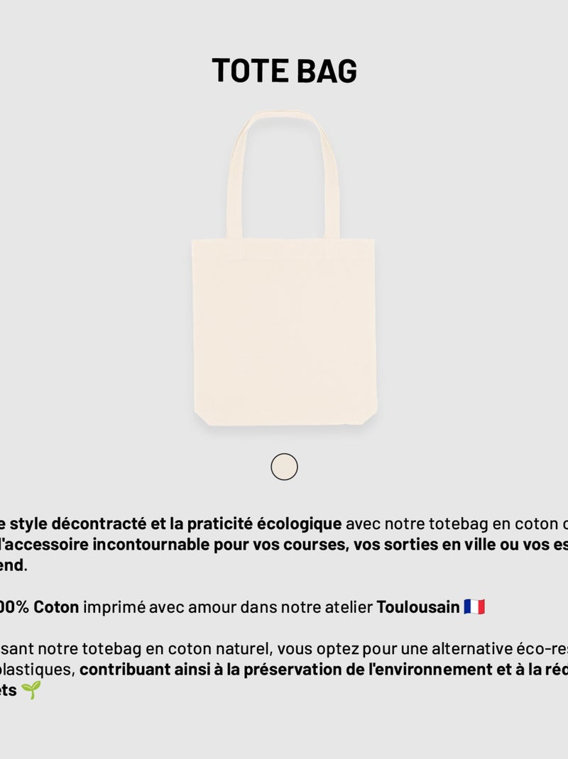 Totebag C'EST COMPLIQUÉ D'ÊTRE UNE PRINCESSE Beige - Kiabi