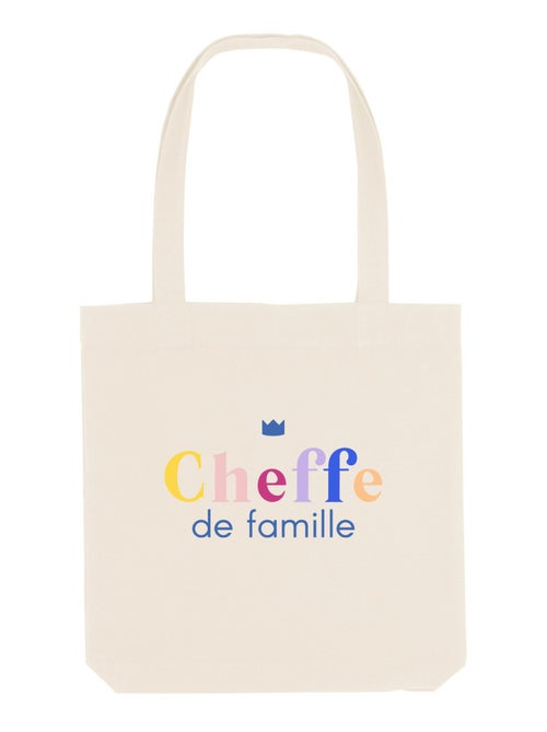 Totebag CHEFFE DE FAMILLE - Kiabi