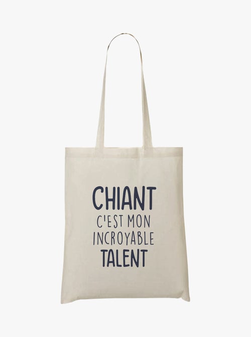Totebag CHIANT C'EST MON INCROYABLE TALENT - Kiabi