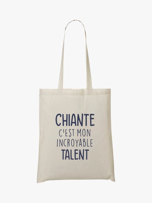 Totebag CHIANTE C'EST MON INCROYABLE TALENT - Kiabi