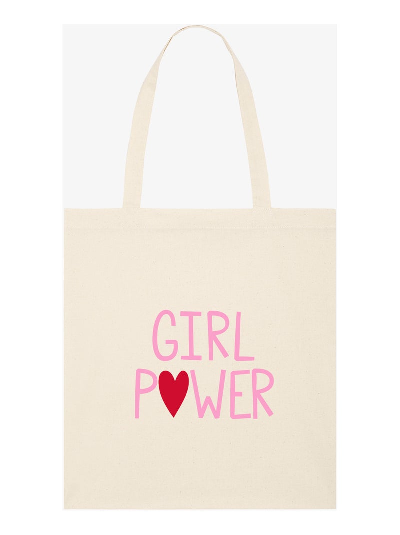 Totebag GIRL POWER MPT Beige - Kiabi