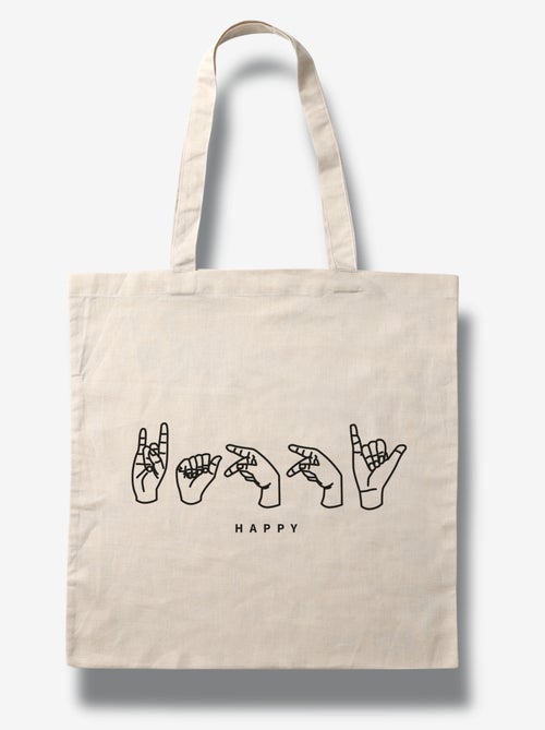 Totebag HAPPY - Kiabi Totebag HAPPY - Kiabi