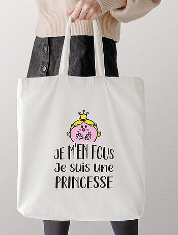 Totebag JE M EN FOUS JE SUIS UNE PRINCESSE