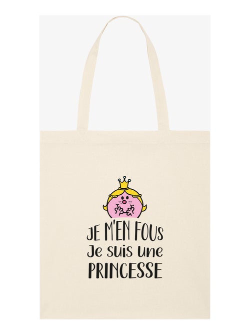 Totebag JE M EN FOUS JE SUIS UNE PRINCESSE - Kiabi