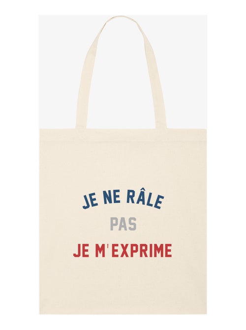 Totebag JE NE RÂLE PAS JE M'EXPRIME - Kiabi