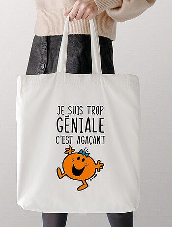 Totebag JE SUIS TROP GÉNIALE C'EST AGAÇANT