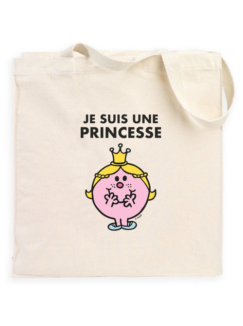 Totebag JE SUIS UNE PRINCESSE FACE - Kiabi