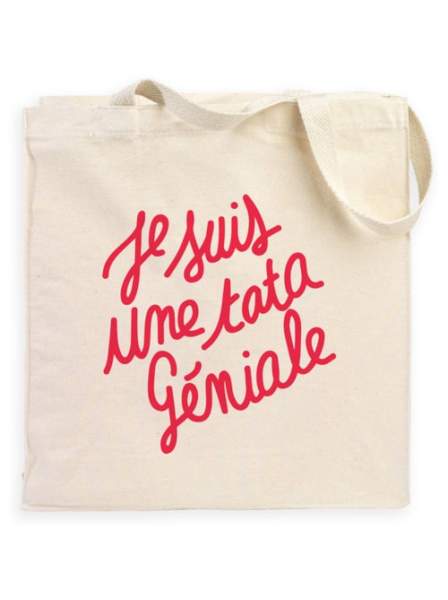 Totebag JE SUIS UNE TATA GÉNIALE - Kiabi