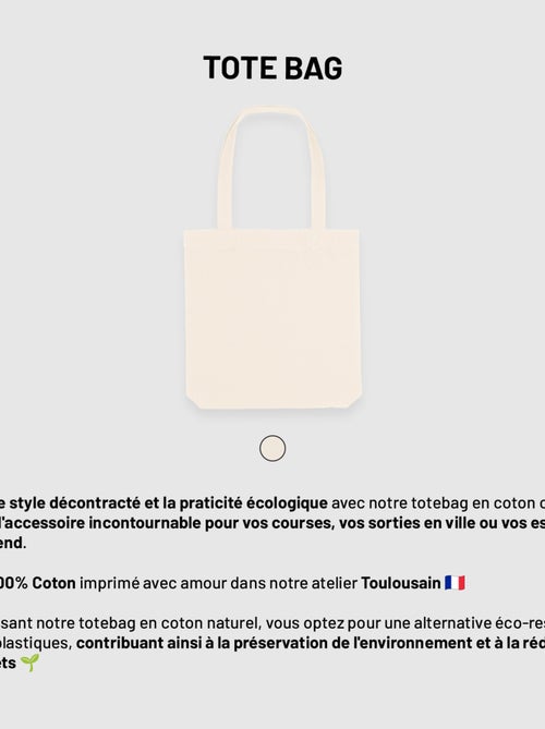 Totebag J'EN AI MARRE (MOTTE) - Kiabi Totebag J'EN AI MARRE (MOTTE) - Kiabi