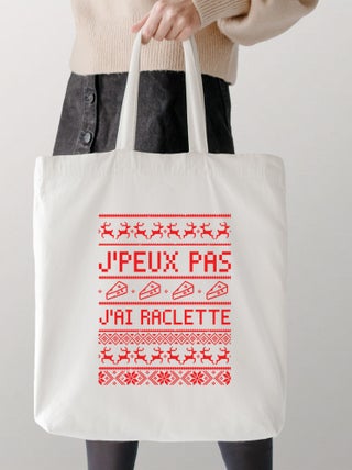 Totebag J'PEUX PAS J'AI RACLETTE
