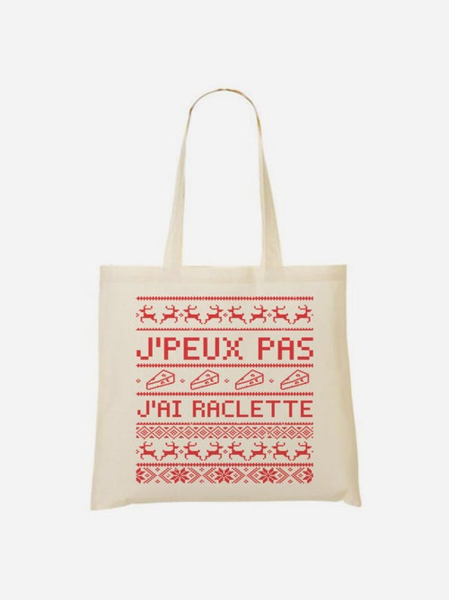 Totebag J'PEUX PAS J'AI RACLETTE - Kiabi