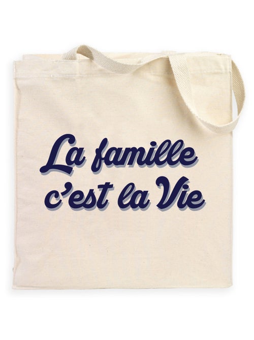 Totebag LA FAMILLE C'EST LA VIE - Kiabi