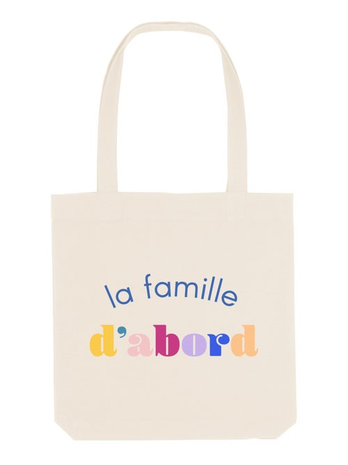 Totebag LA FAMILLE D'ABORD - Kiabi