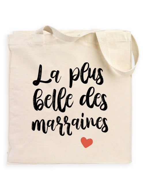 Totebag LA PLUS BELLE DES MARRAINES - Kiabi