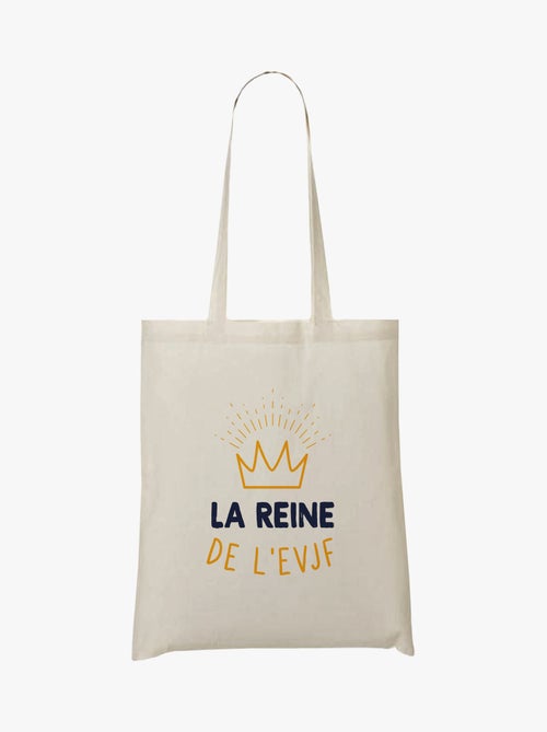 Totebag LA REINE DE L'EVJF - Kiabi