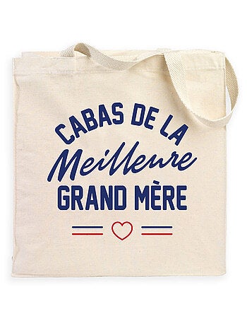 Totebag LE CABAS DE LA MEILLEURE GRAND MERE