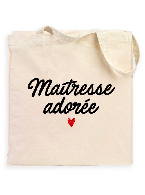 Totebag MAÎTRESSE ADORÉE - Kiabi
