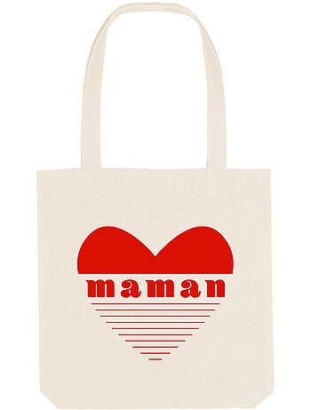 Totebag MAMAN CŒUR ROUGE