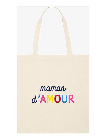 Totebag MAMAN D'AMOUR COLORÉE WAF
