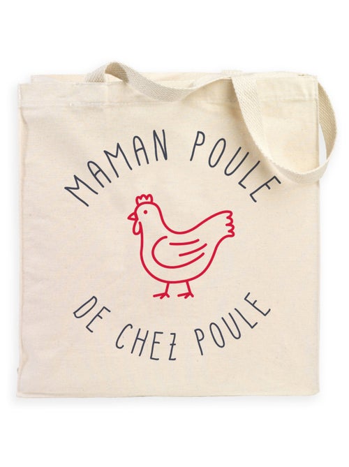 Totebag MAMAN POULE DE CHEZ POULE - Kiabi