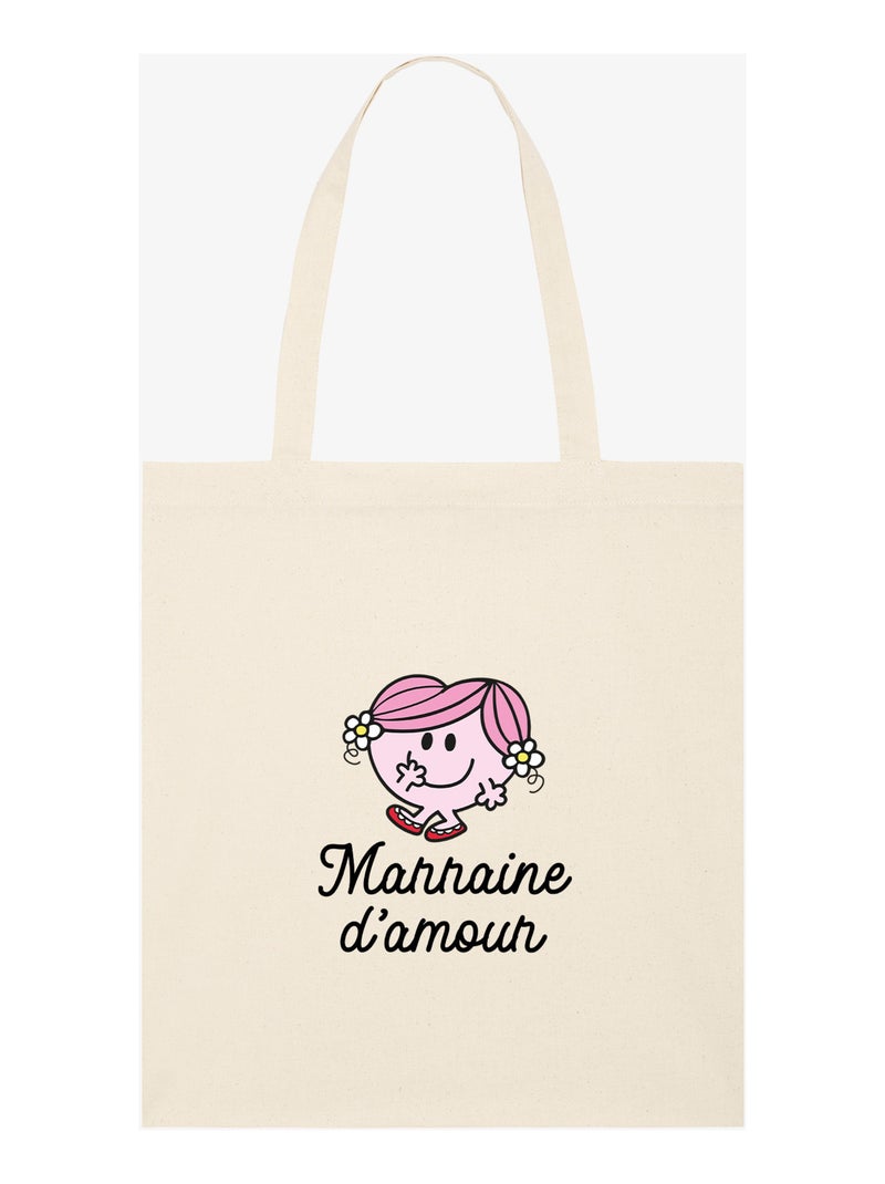 Totebag MARRAINE D AMOUR COEUR Beige - Kiabi