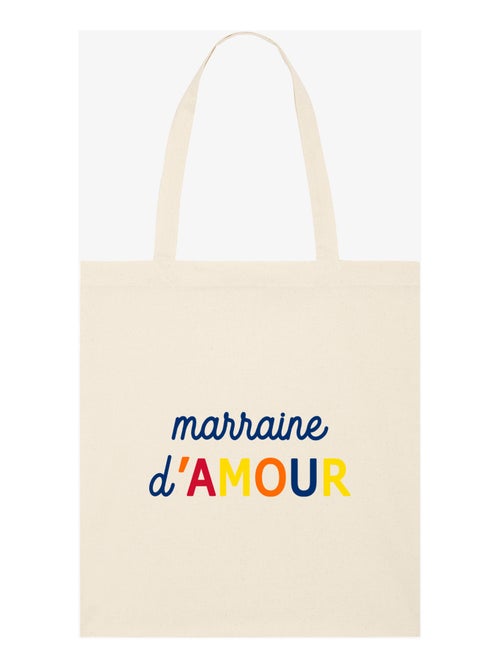 Totebag MARRAINE D'AMOUR COLORÉE WAF - Kiabi