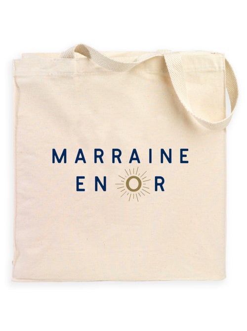 Totebag MARRAINE EN OR 2 WAF - Kiabi
