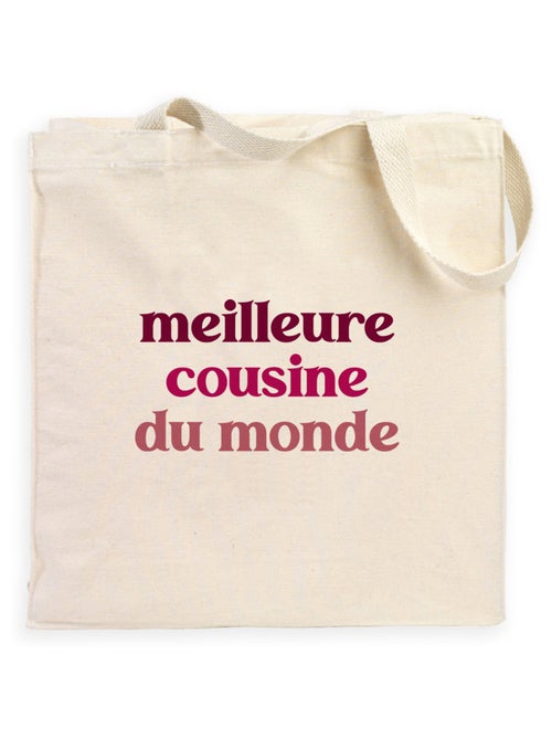 Totebag MEILLEURE COUSINE DU MONDE - Kiabi
