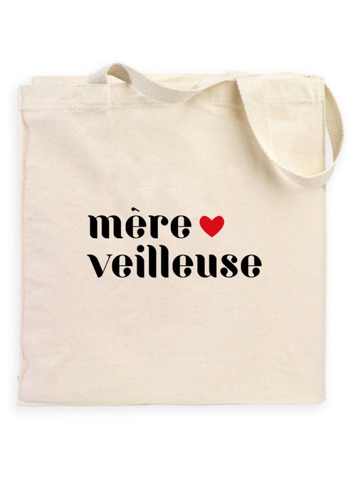 Totebag MERE VEILLEUSE COEUR 2 - Kiabi