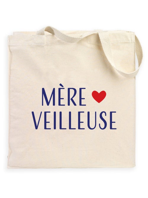 Totebag MÈRE VEILLEUSE CŒUR - Kiabi
