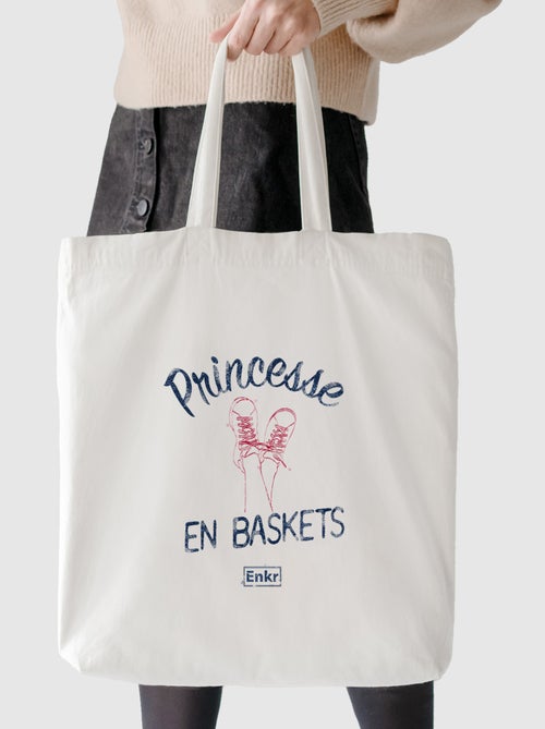 Totebag PRINCESSE EN BASKETS - Kiabi