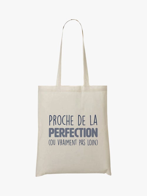 Totebag PROCHE DE LA PERFECTION - Kiabi