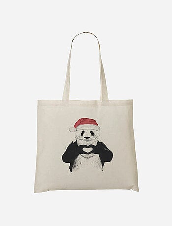Totebag SANTA PANDA