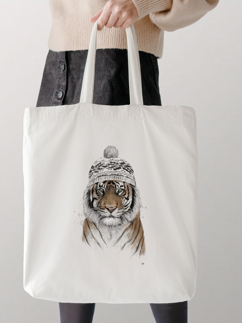 Totebag SIBERIAN TIGER Beige - Kiabi