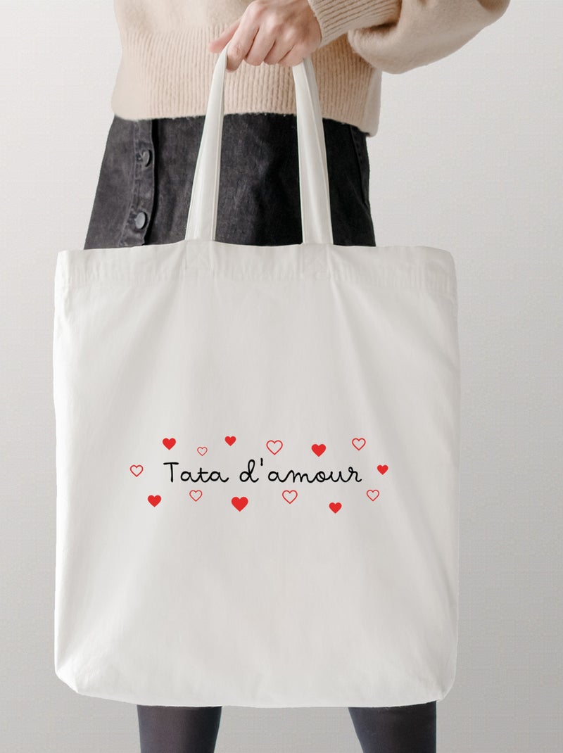 Totebag TATA D'AMOUR Beige - Kiabi