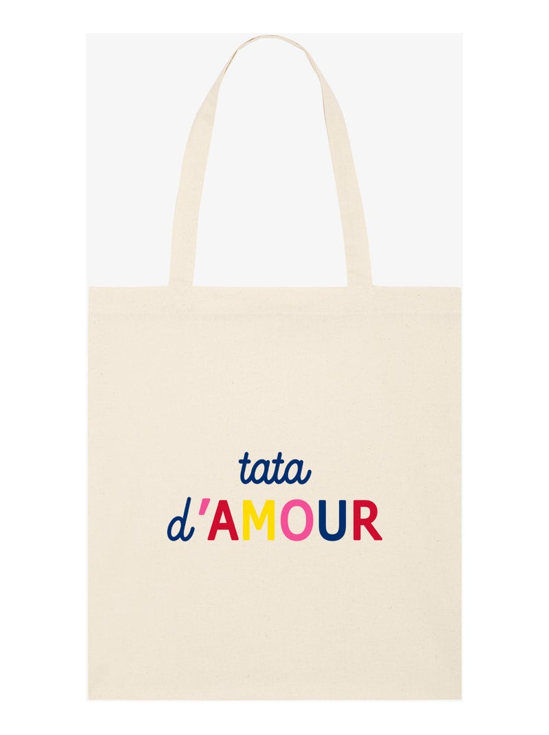Totebag TATA D'AMOUR COLORÉE WAF Beige - Kiabi