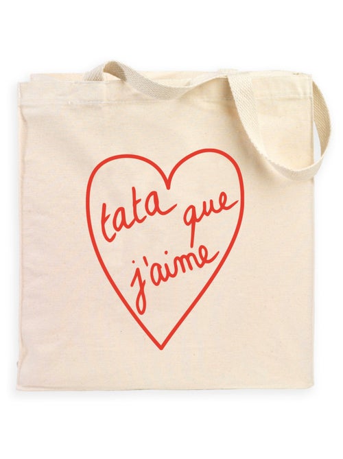 Totebag TATA QUE J'AIME 2 WAF - Kiabi