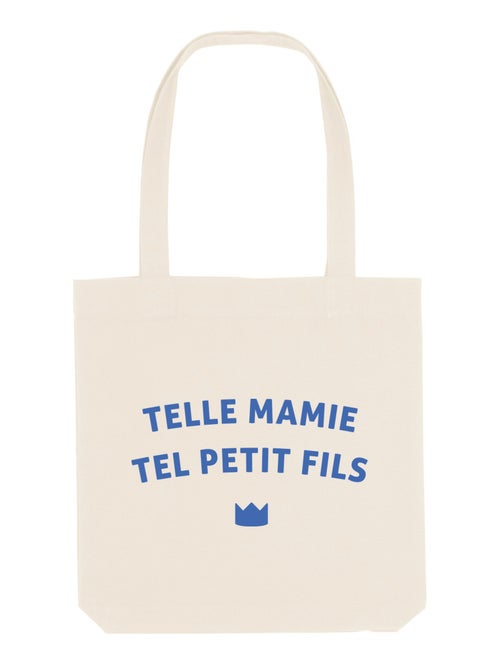 Totebag TELLE MAMIE TEL PETIT-FILS WAF - Kiabi