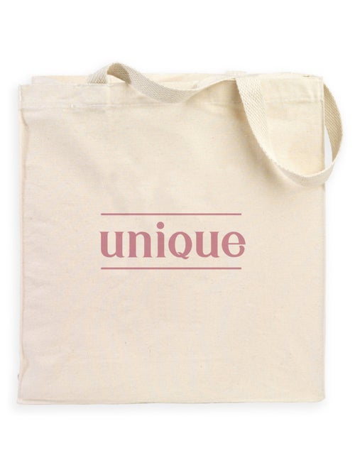 Totebag UNIQUE WAF ROSE - Kiabi
